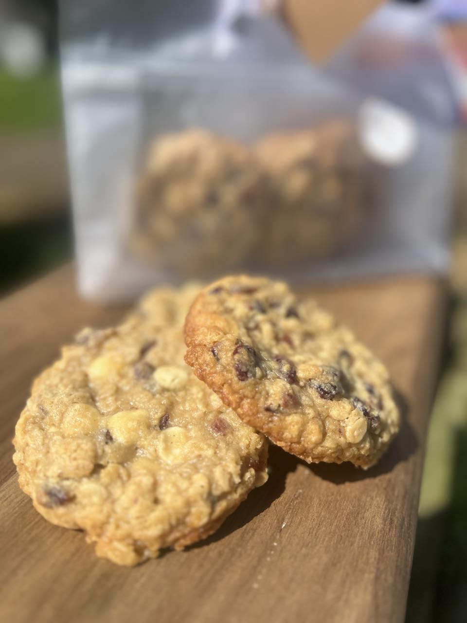 Oatmeal White Chocolate & Cranberry Cookies