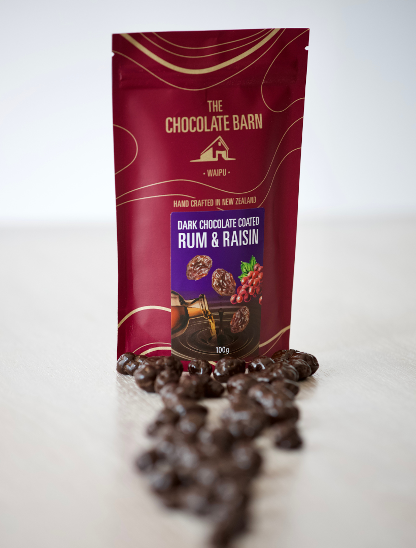 Rum Infused Raisins Coated In Dark Chocolate